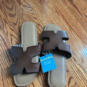 Sun & Sky Brown Women's Sandals